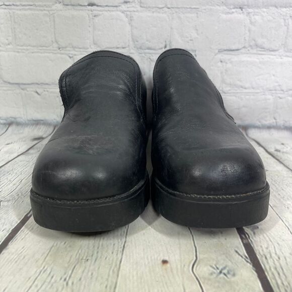 Double H Boots Women Size 10 Leather Chunky Slip ON Oil Resistant Round Toe Y2K - Picture 2 of 16